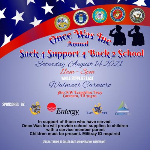Back to School Giveaway for Military Families of Acadiana