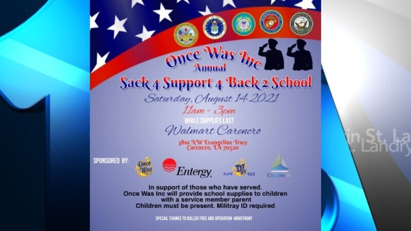 Back to School Giveaway for Military Families of Acadiana