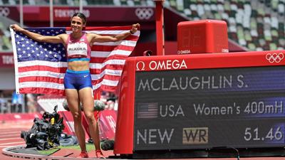 McLaughlin shatters own 400mH WR in 51.46 for Olympic gold