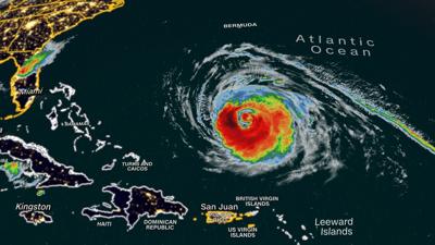 Hurricane Lee satellite