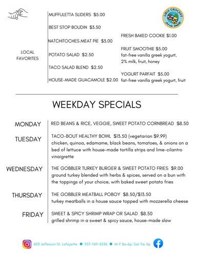 Amis Grocery Menu - 2